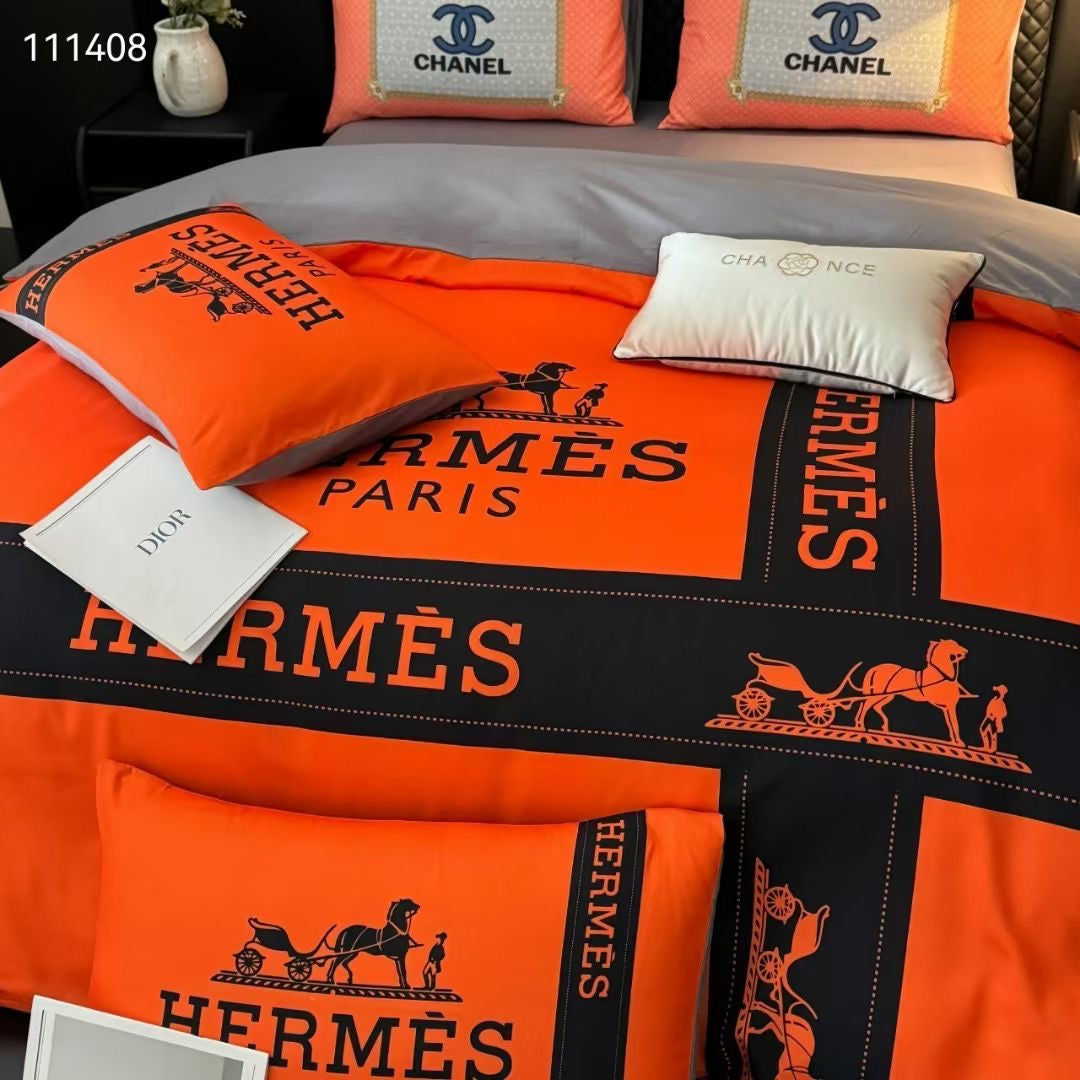 H*rmes Bed Sheet