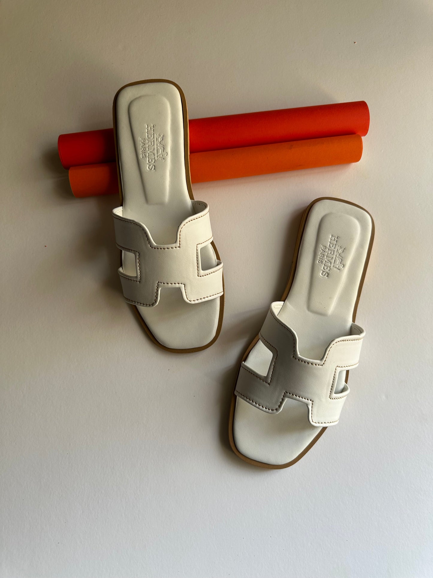 H*rmes Slide White