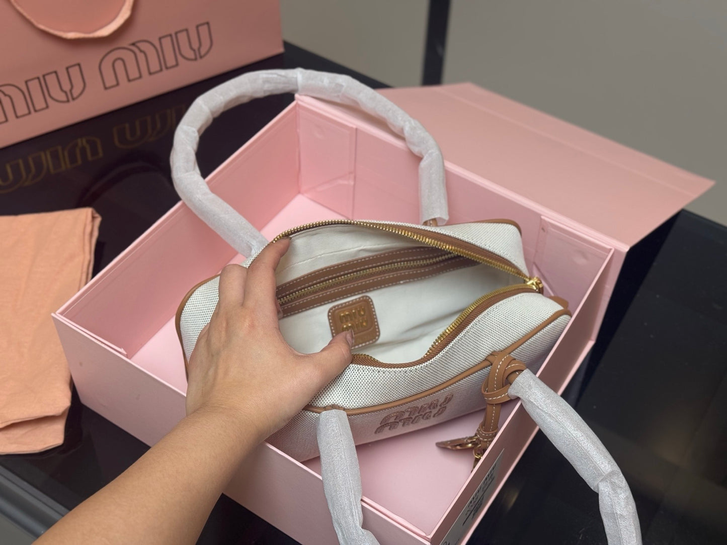 Miu Miu Bowling Ball / Briefcase Bag