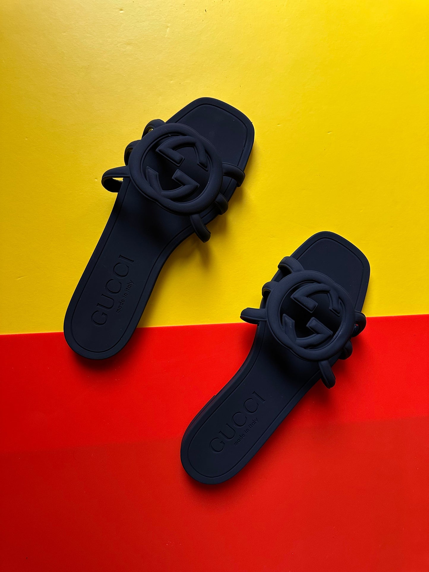 GG Black Slipper/Slide
