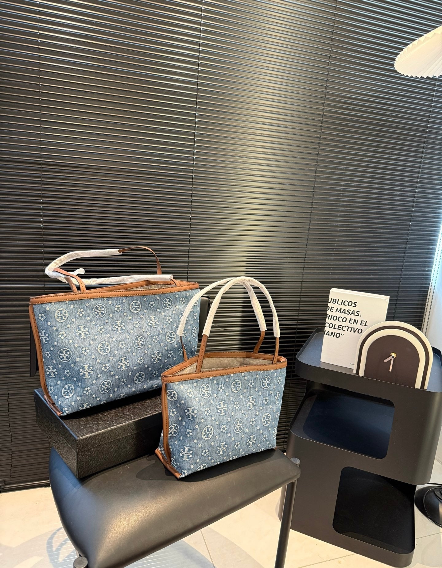T Burch Tote Bags