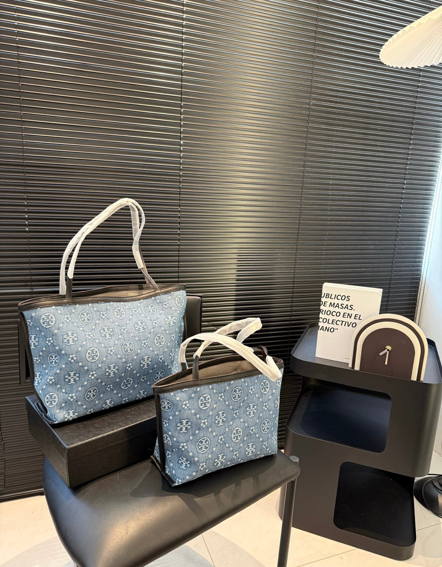 T Burch Tote Bags