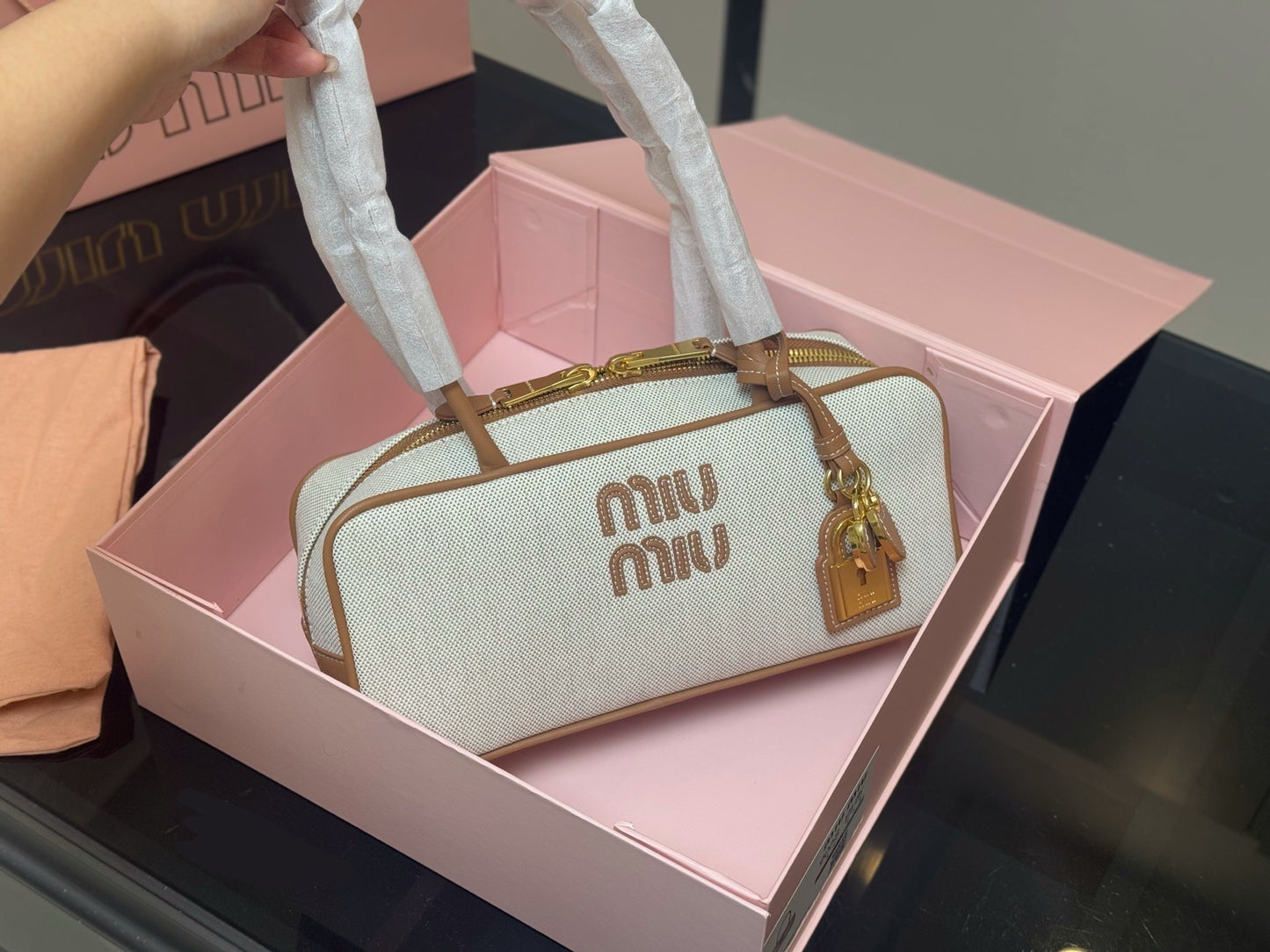 Miu Miu Bowling Ball / Briefcase Bag