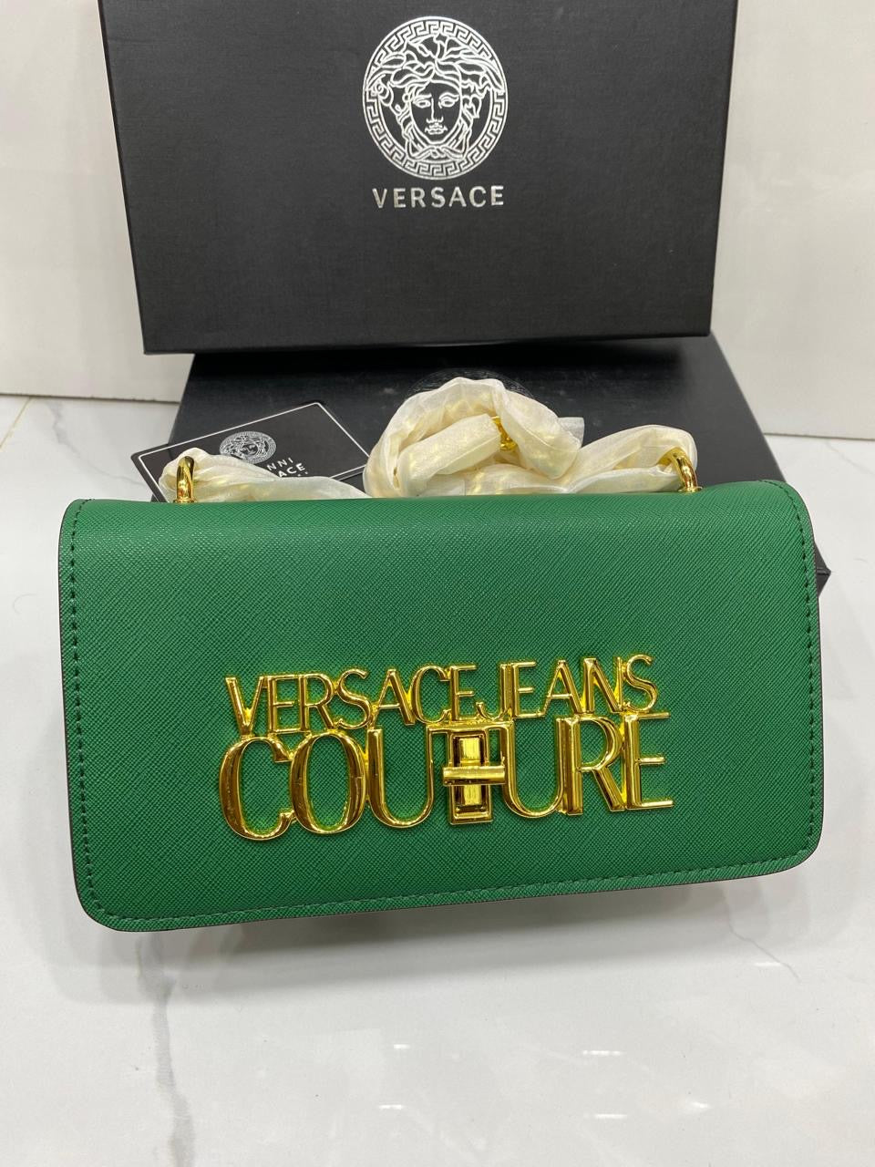 V*rsace JEANS COUTURE SHOULDER BAG