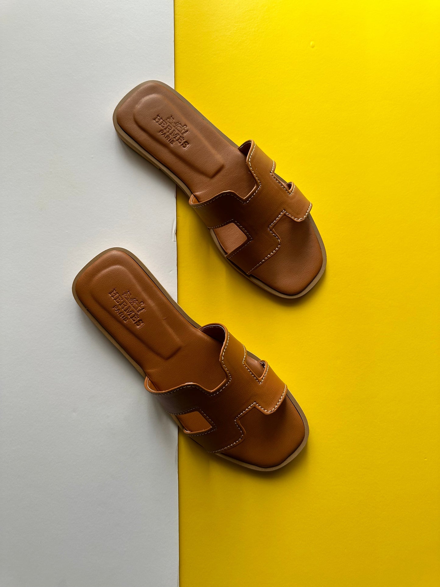 H*rmes Slide Brown