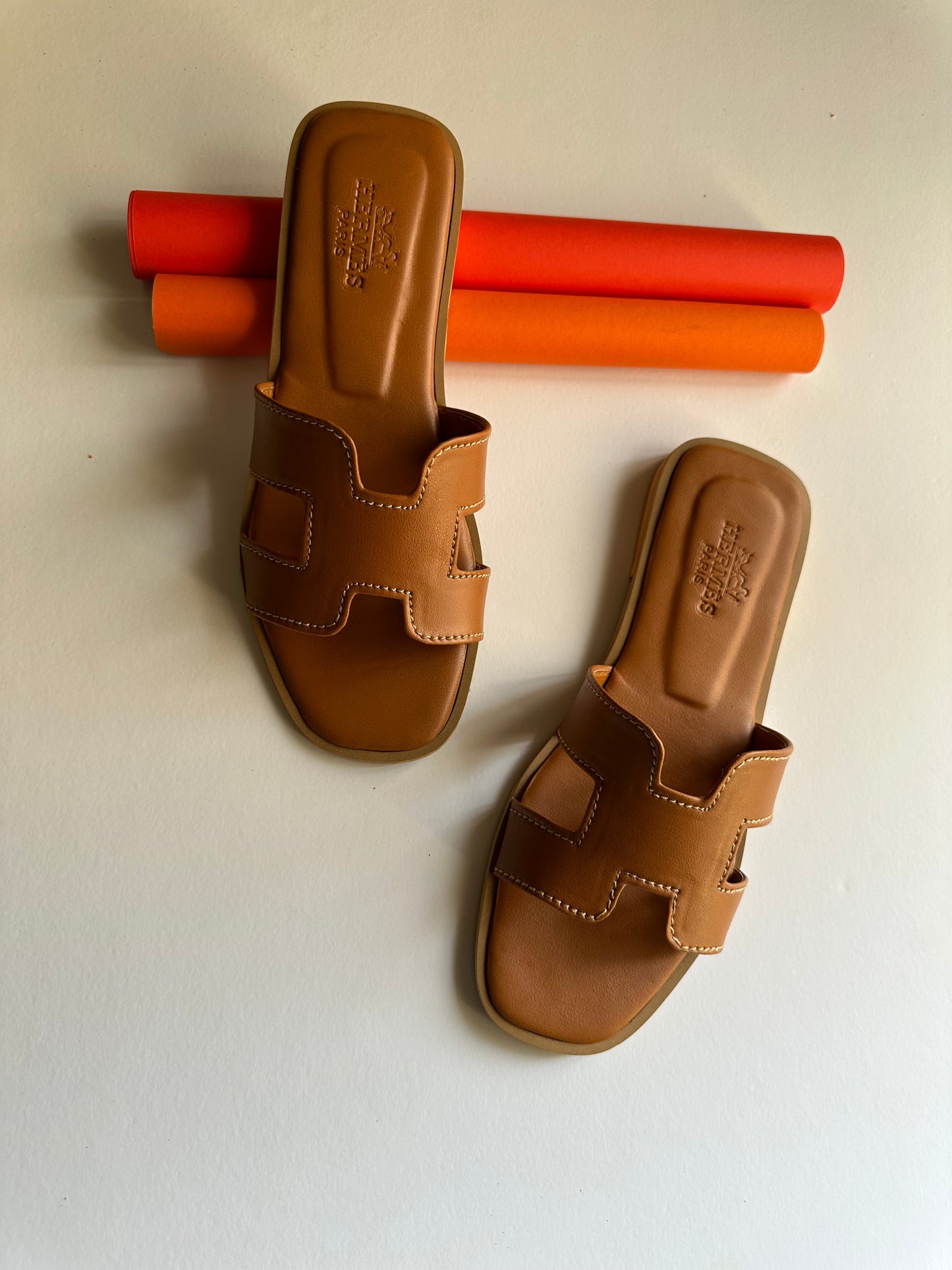 H*rmes Slide Brown
