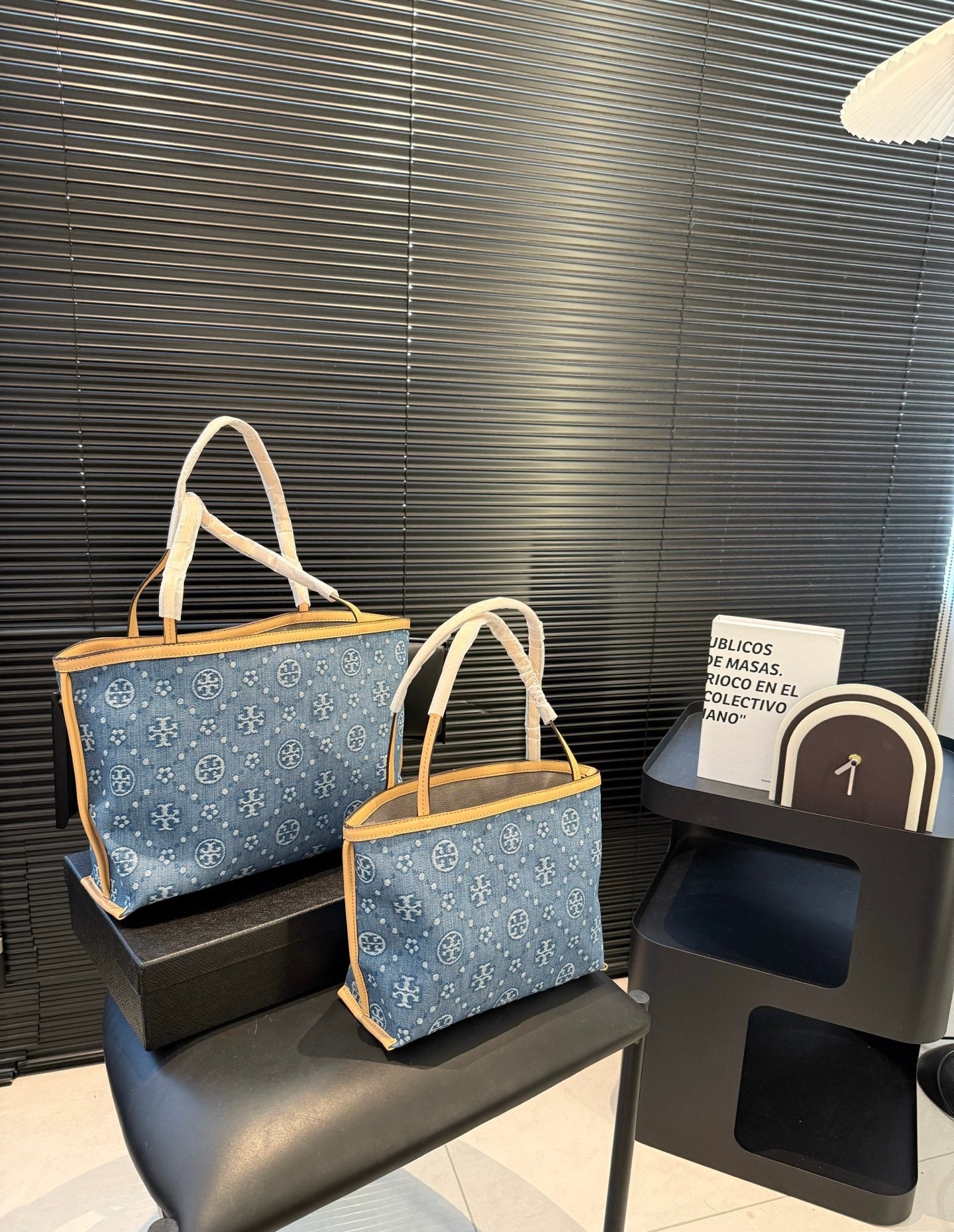 T Burch Tote Bags