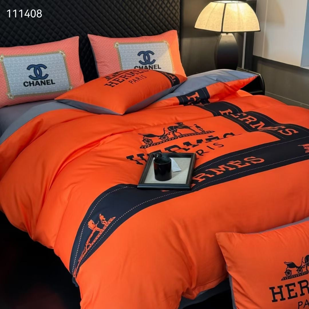 H*rmes Bed Sheet