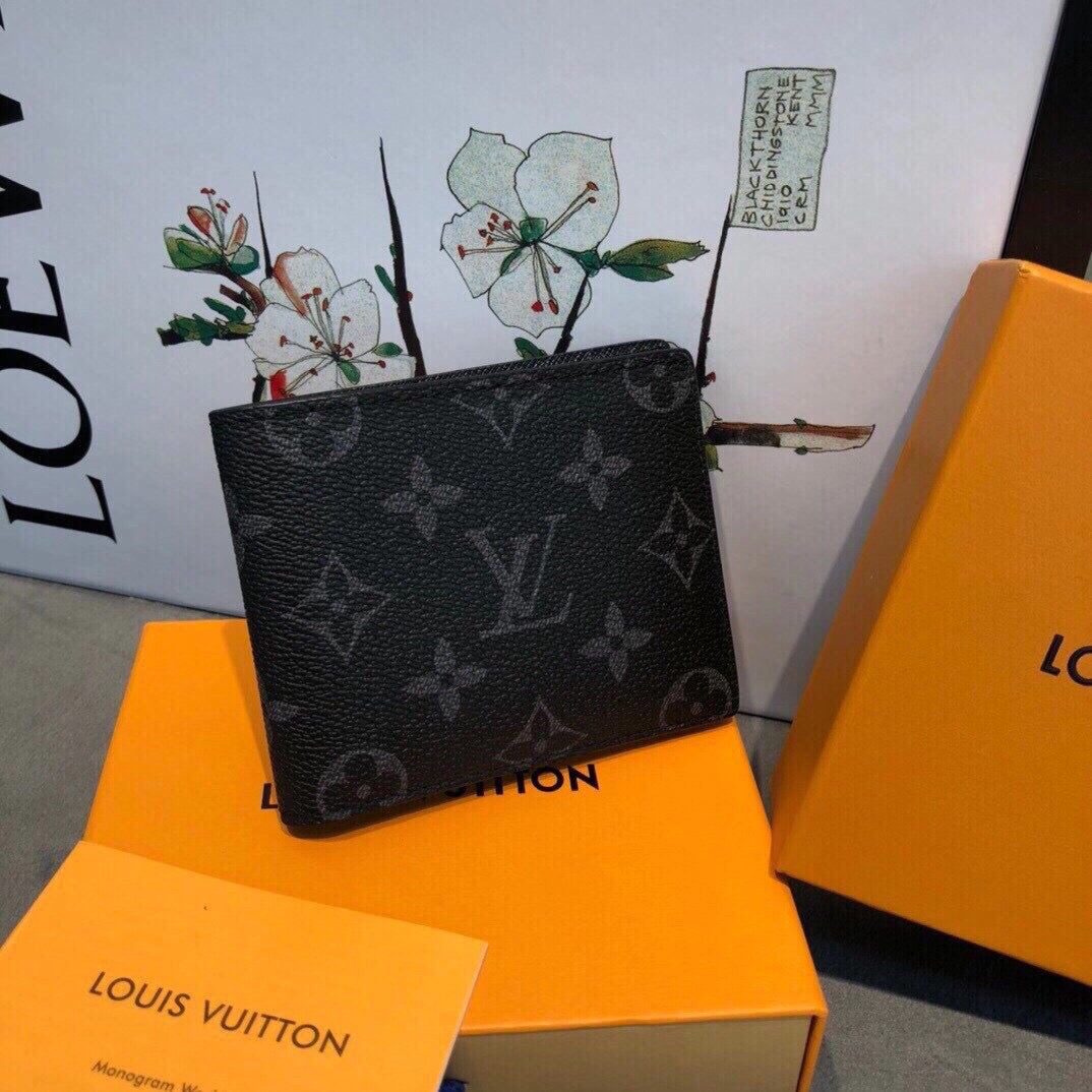 Lv Genuine Leather Wallets