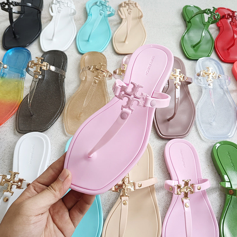 T Burch Jelly Slipper in Multi Colours