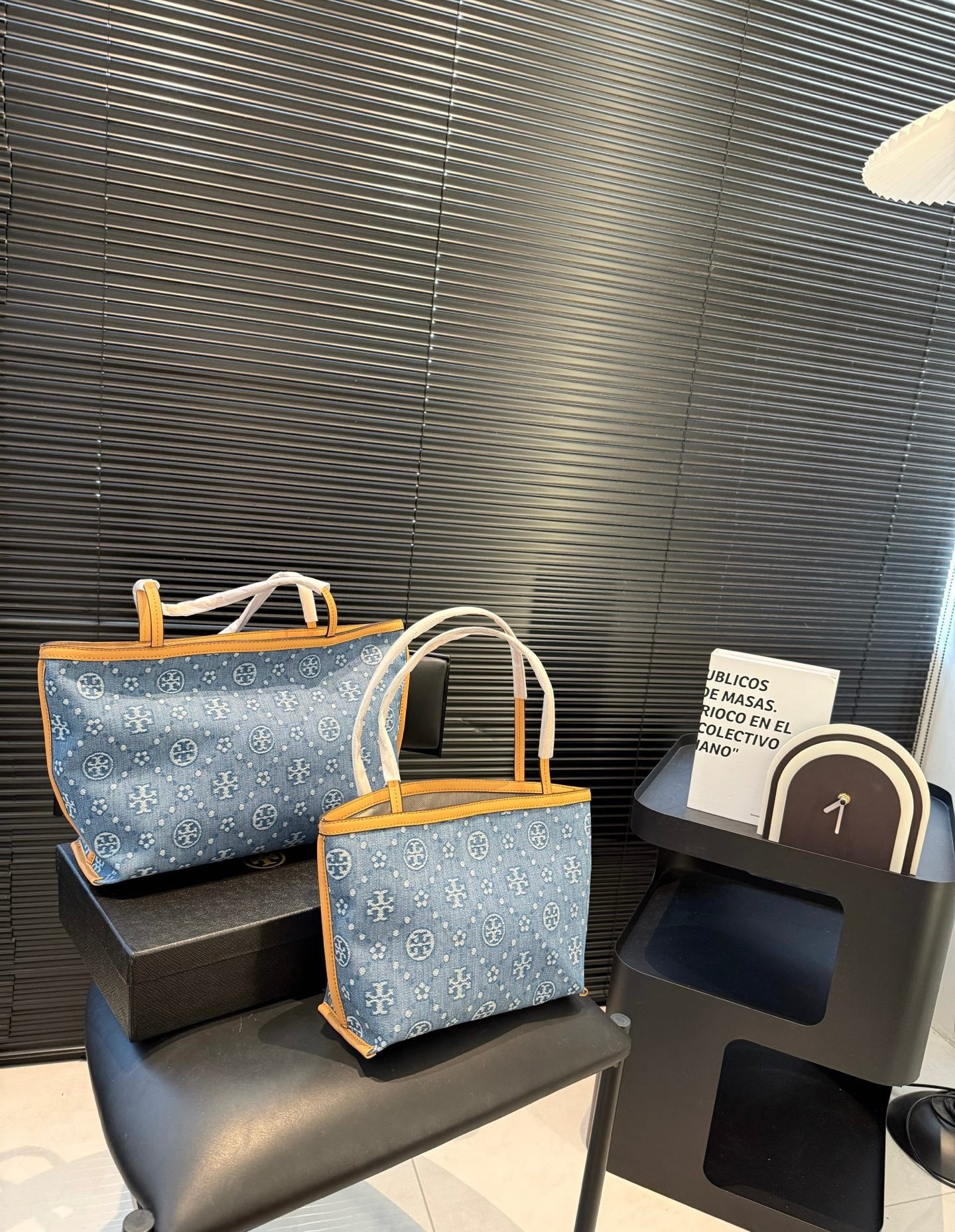 T Burch Tote Bags