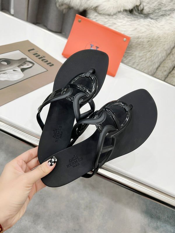 H*rmes Famous Slipper ( Black )