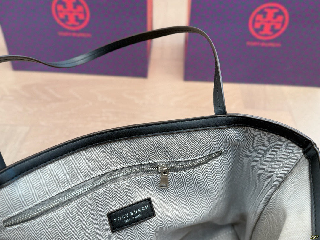 T Burch Tote Bag ( 2 Sizes & 4 Shades )