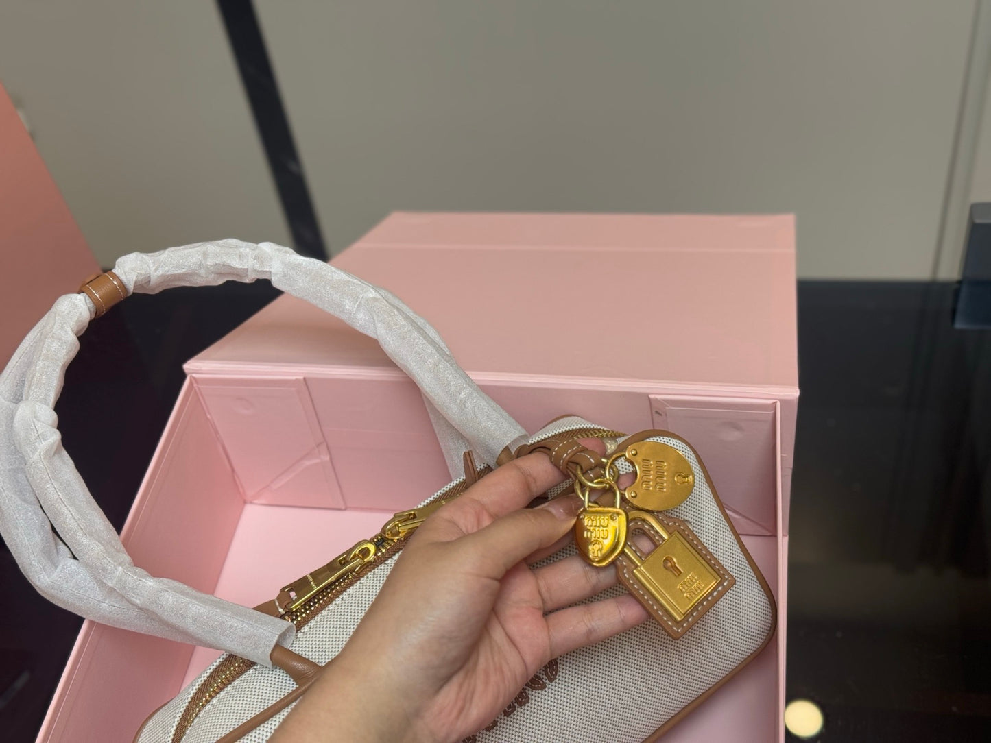 Miu Miu Bowling Ball / Briefcase Bag