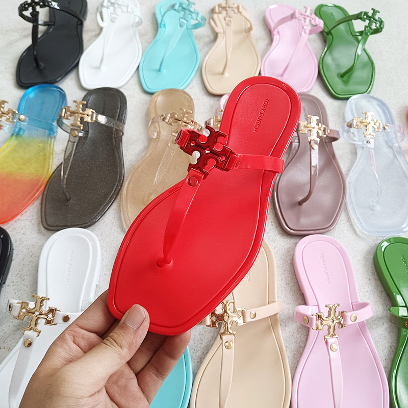 T Burch Jelly Slipper in Multi Colours