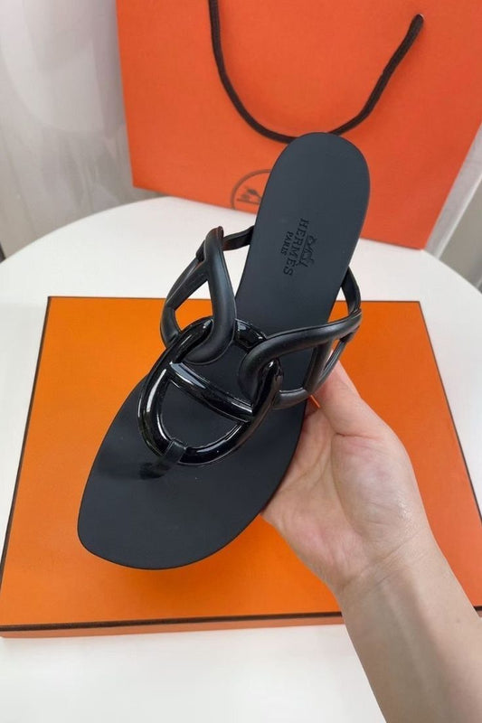 H*rmes Famous Slipper ( Black )
