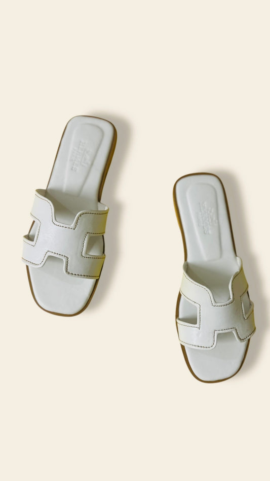 H*rmes Slide White