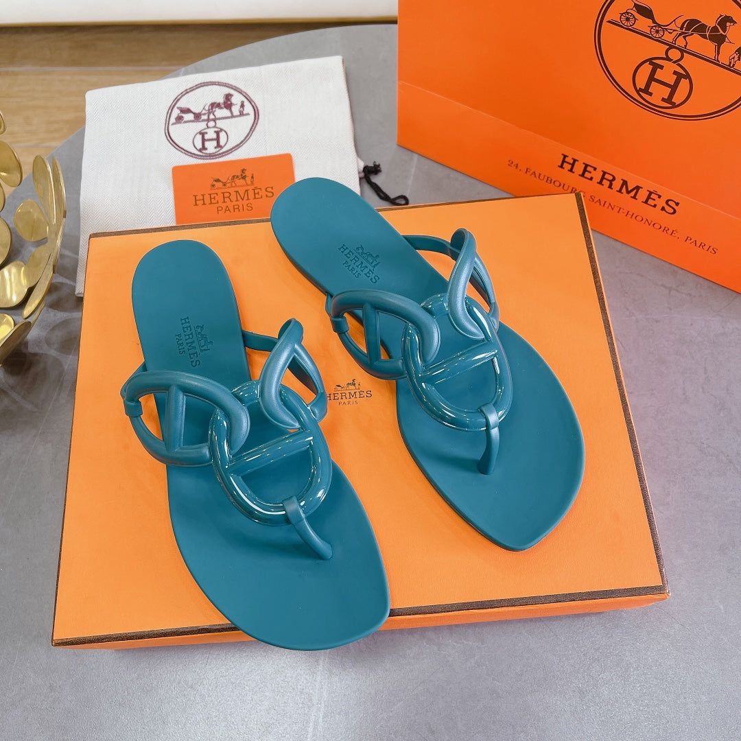 H*rmes Famous Slipper ( Blue )
